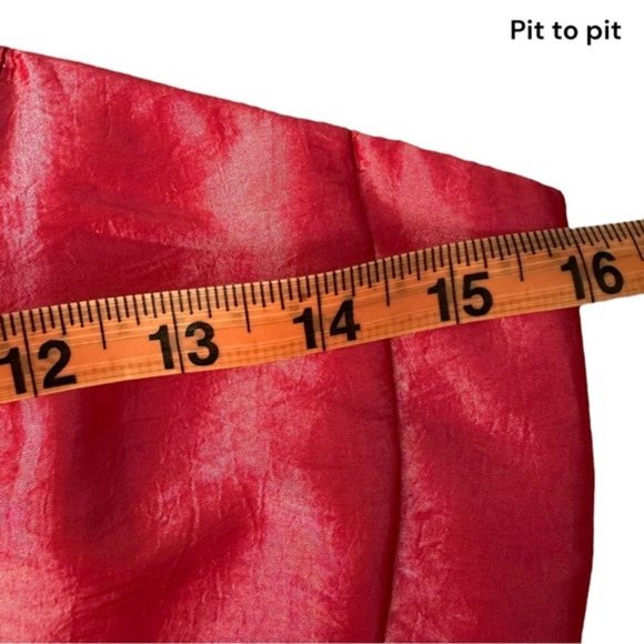 Vintage Y2K Stepping Out Pink Rainbow Tulle Poofy Strapless Prom Hoco Dress 9/10 - Picture 3 of 9